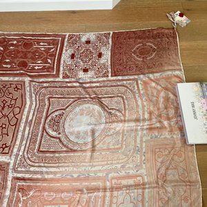 Johnny Was Silk Scarf, 100% Silk scarf with tassels, NWT